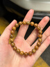 普陀山绿檀木手串檀木檀香佛珠手链盘玩高密度念珠男女情侣送人生日礼物 实拍图