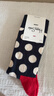 Happy Socks秋冬季款袜子女男士袜薄荷曼波彩虹白色棉袜运动袜中筒袜 经典波点 1双 M 36-40 实拍图