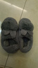 迪芙熙女生拖鞋可爱卡通冬季毛绒棉拖鞋女室内防滑保暖少女心月子居家棉 灰色(包跟) 36 37码(适合35/36脚穿) 实拍图