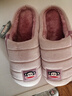 大嘴猴（paul frank）棉拖鞋女士秋冬季室内家居拖鞋毛绒保暖厚底棉鞋女款粉红250PF607 实拍图