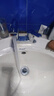 洁冠（JIEGUAN）卫生间厕所三孔洗手盆台盆洗面盆池家用旋转洗脸盆双孔冷热水龙头 双孔面盆龙头送60cm管 实拍图