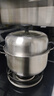 爱仕达（ASD）汤锅304不锈钢单层蒸锅 蒸煮一体炖汤锅24CM电磁炉燃气灶通用ZSB1 实拍图