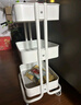 宜家（IKEA）拉斯克家居小推车三层置物架移动茶水桌客厅咖啡桌厨房储物收纳架 【升级款】米色黄色小号 28*38*61cm 实拍图
