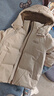 雅鹿蓄热短款羽绒服女冬季2025新款拆卸连帽户外运动休闲保暖加厚外套 燕麦色  A款 L (165) 推荐115-130斤 实拍图