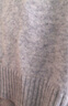 优衣库男装女装柔软绵羊毛圆领针织衫/长袖毛衣毛衫25新款478541 02 浅灰色 XS /160/76A 实拍图