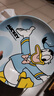 迪士尼8英寸深盘子可爱卡通陶瓷釉下彩耐高温盛儿童少女好看菜盘 乐悠8寸盘-唐老鸭 无规格 实拍图