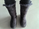 ZHR雪地靴女2025新款冬季加绒加厚保暖棉鞋女长筒靴女IQ01 灰色 37 实拍图