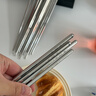 双枪316L不锈钢筷子防滑不发霉食品级家用酒店餐具 福字圆筷10双装 实拍图