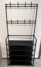 飞旺藤达简易鞋架子家用门口多层室内寝室宿舍出租屋用鞋柜置物架衣帽架 黑色5层80CM【加厚层板】 实拍图