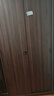 浩玄实木衣柜家用卧室推拉门2025爆款生态板柜子出租房用挂式衣橱 胡桃木色【1m两门主柜】（深60cm实木） 实拍图