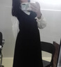 妙奕嘉长袖衬衫连衣裙女士裙子长裙衣服女装春秋冬季新款黑色小个子套装 米黄衬衫背心连衣裙两件套 M 【建议80-100斤】 实拍图