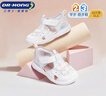 江博士（DR·KONG）夏季舒适休闲宝宝学步鞋透气幼儿童鞋 潮流百搭儿童凉鞋 米/紫 26 脚长约15.6-16.1 实拍图