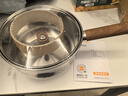 苏泊尔304不锈钢汤锅奶锅煮面锅木纹手柄18cm复底通用ET18JHBS01-WD 实拍图