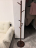家逸全实木衣架落地衣帽架卧室挂衣架立式挂衣服架子客厅办公室挂包架 实拍图
