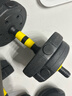 华亚（HUAYA） 哑铃男士杠铃套装可调节环保包胶手铃亚玲家用运动锻炼健身器材 一副两只总重20kg两用款【热销大众选择】 实拍图
