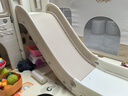芭蕾鹿滑滑梯儿童室内家用宝宝滑梯秋千二合一家庭多功能游乐场小型乐园 城堡款组合【卡其棕】+过道 实拍图