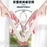 洁丽雅（Grace）38夹衣架 可折叠晾衣架彩色 成人儿童多功能衣架内衣袜子夹子衣架 实拍图