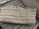 鸭鸭（YAYA）佟丽娅同款轻薄羽绒服女新款冬季短款圆领内胆修身时尚薄外套男 米白色【女款无领】 L 【建议100-115斤】 实拍图