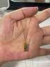 周大生黄金项链足金锁骨套链5G暴富小金砖吊坠生日礼物送女友 4.97g 实拍图