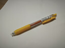 斑马牌（ZEBRA）JJ15 按动中性笔 签字笔 0.5mm子弹头啫喱笔水笔 学生彩色手账笔 黄色 实拍图