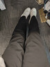 SIINSIIN【专享】阔腿裤女2024加绒裤子垂感休闲简约直筒裤黑色高腰收腹裤 【暖皮常规款】显瘦黑 加绒 （款式随机发货） S 【80-100斤】 实拍图