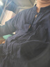 左斯客中式男唐装女春秋太极练功居士禅佛系茶服汉棉麻复古立领盘 藏青 五扣套装 3XL 【建议135-150斤】 实拍图