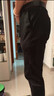 酷万（coolku）300斤新款宽松弹力特大码牛仔裤厚款男士直筒加肥加大号胖子长裤 黑色HY8128 50 【310斤左右穿】 实拍图