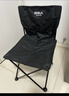 原始人（The Primitive）户外折叠椅露营椅子躺椅便携折叠月亮椅小凳子折叠凳钓鱼凳 【加高靠背】夹棉软包款黑色【头部可靠+绷带加固】 实拍图