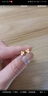 周六福小金花足金999黄金耳钉女生日礼物计价AC090379  一对 约0.67g 实拍图