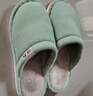 回力日系柔软情侣棉拖秋冬家居室内保暖棉鞋女款HL0006绿色38-39码 实拍图