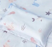 水星儿童（MERCURY Kids）幼儿园全棉抗菌对枕套(海蓝色/海洋)30cm×50cm 婴幼儿A类 实拍图