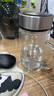 京东京造 茶杯 双层玻璃茶水分离泡茶咖啡杯子带把手大容量500ml 实拍图