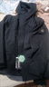 探路者（TOREAD）冲锋衣三合一外套户外防风防雨水登山滑雪服男女款 黑色 L  实拍图