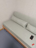 源氏木语实木沙发床现代简约多功能可折叠床北欧风小户型客厅两用双人沙发 1.85m山毛榉原木色(柳绿色) 实拍图