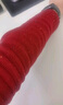 金菊厚款绵羊毛衫女冬季新款点子纱无缝打底圆领休闲女式毛衣 红色 L  实拍图