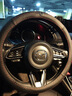 JZCP汽车方向盘套冬季四季通用真皮防滑吸汗超薄高档耐磨保护男款把套 马自达6昂克赛拉CX5阿特兹CX4马自达3睿翼8 黑色红线 带车标款 实拍图