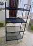 京东京造厨房置物架网格落地储物家用零食杂物货架客厅收纳架四层青灰色 实拍图