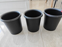 五月花压圈垃圾桶直投11L*3只装黑色分类宿舍家用卫生间厨房办公纸篓 实拍图