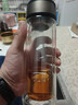 【京东物流配送】高硼硅双层玻璃杯大容量泡茶杯水杯子茶水分离杯 【双层加厚】茶杯350ml1只 实拍图