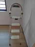 誉丰嘉美梯子家用折叠人字梯加厚铝合金梯多功能登高爬梯扶梯楼梯工程梯 【大XD加厚铝合金踏板】四步梯【奶油白】 实拍图