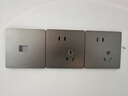 公牛（BULL）开关插座 G12系列一位电脑六类插座G12T102B 星空灰暗装 实拍图