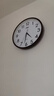 康巴丝（Compas）挂钟客厅钟表 简约钟表客厅石英钟表挂墙时钟 c2877咖木色 33.5cm 实拍图