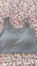 浪莎吊带背心女带胸垫免穿文胸可外穿内搭运动螺纹打底衫 灰色 L  实拍图