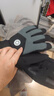目丸保暖手套男女户外冬天骑行防寒风加绒厚触屏女防水冬季棉滑雪手套 6#雪花圆标黑色（拼色女款） 实拍图