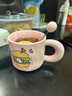 可爱fufu生日蛋糕马克杯带盖勺陶瓷杯送女生高颜值有意义生日礼物 汉堡生日蛋糕杯+勺1个350ml 实拍图