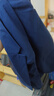 罗蒙（ROMON）西服男士小西装外套职业正装修身休闲伴郎服 藏青色XL 实拍图