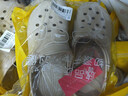 洁丽雅手术室专用洞洞鞋男士夏季外穿防滑EVA防臭沙滩凉鞋包头医用拖鞋 卡其色 【B款｜Super潮流印花】 40-41 【标准码】 实拍图