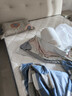 南极人（Nanjiren）可拆洗新疆棉被子冬季加厚冬天棉花被子被芯秋冬被褥8-10斤四季被 蓝大格【新疆棉花填充】 150x200cm重约4斤 实拍图
