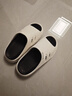 稻草人运动拖鞋男士气垫减震四季居家户外穿沙滩防滑踩屎感凉拖 白42-43 实拍图