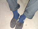 莫代尔5双100%纯棉袜子男士秋冬季防臭抗菌中筒袜全棉吸汗透气商务四季 【商务男袜 100%纯棉】混色装 5双 均码 【39-44码】 实拍图